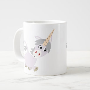 Caricature Facétitive mignonne Unicorn Jumbo Mug