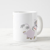Caricature Facétitive mignonne Unicorn Jumbo Mug (Devant droit)