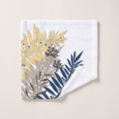 Caricature feuille tropicale abstraite dans les to (Gant de toilette)