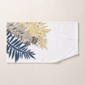 Caricature feuille tropicale abstraite dans les to (Serviette à main)