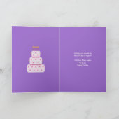 Caricature fille carte anniversaire idéal pour les (Intérieur)