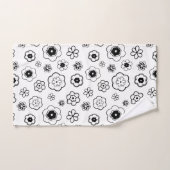 caricature fleurs bain serviette ensemble (Serviette à main)