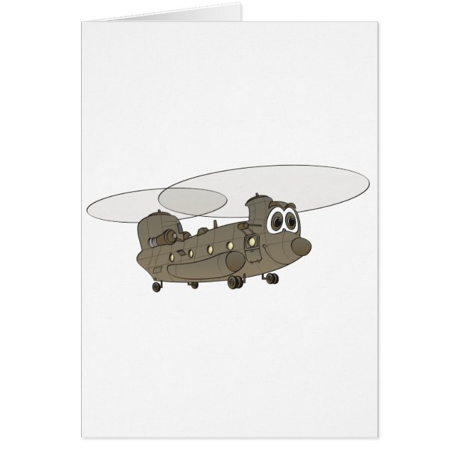 Caricature hélicoptère Chinook (Devant)