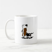 Caricature Howing Hound Coffee Mug (Gauche)