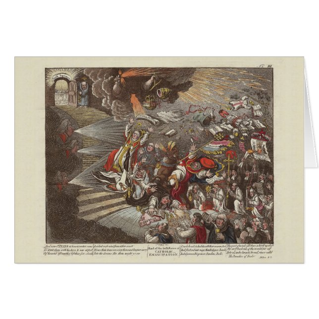 Caricature irlandaise et britannique de James (Devant horizontal)