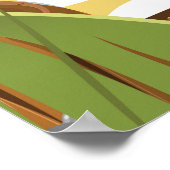 Caricature jamaïcaine affiche de voyage (Coin)