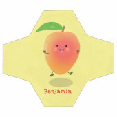 Caricature jaune mangue mignonne (Plat)