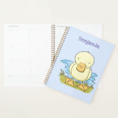 Caricature jaune mignon pour canard bébé (Devant avec enveloppe)
