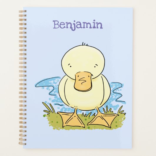 Caricature jaune mignon pour canard bébé (Devant)