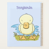 Caricature jaune mignon pour canard bébé (Dos)