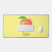 Caricature jaune pêche très agréable (Clavier et souris)