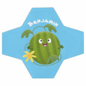 Caricature joli et souriant de pastèque (Plat)