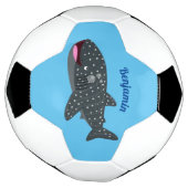 Caricature joli requin baleine joyeux (Tourné)