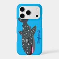 Caricature joli requin baleine joyeux