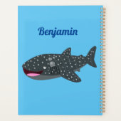 Caricature joli requin baleine joyeux (Dos)