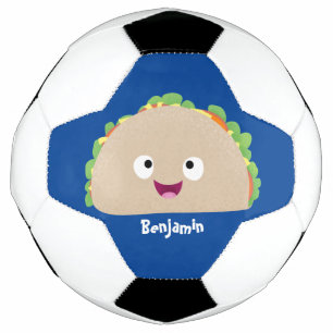 Caricature joli sourire taco dessin animé