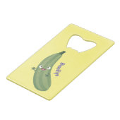 Caricature joyeux de courgettes mignonnes (Dos Angle)