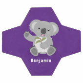 Caricature joyeux koala agitant (Plat)