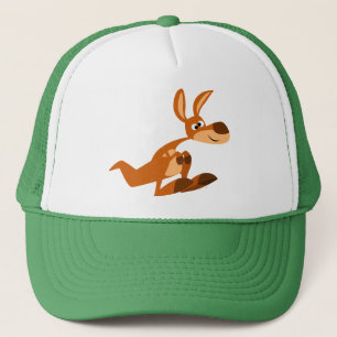 Caricature mignon Casquette Kangaroo