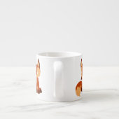 Caricature mignon Fox Espresso Mug (Dos)