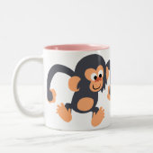 Caricature mignonne à bec chimpanzé Mug (Gauche)