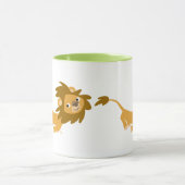 Caricature mignonne à l'aide de la Mug de Lion (Centre)