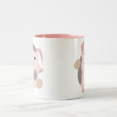Caricature mignonne Danser Cochon Mug (Centre)