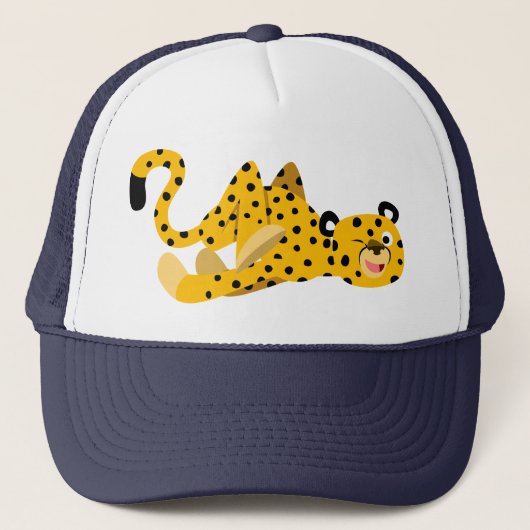 Caricature mignonne Dashing Cheetah Casquette (Devant)