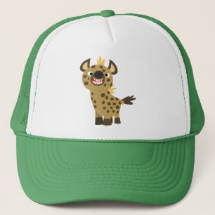 Caricature mignonne et souriante Hyena Casquette