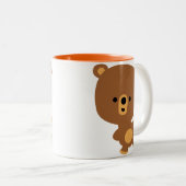Caricature mignonne 'Good Vibe' Bear Mug (Devant droit)