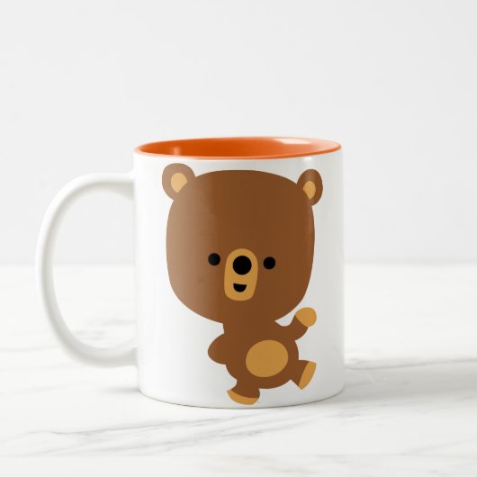 Caricature mignonne 'Good Vibe' Bear Mug (Gauche)