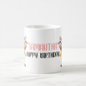 Caricature mignonne Grosse Vache Joyeuse Mug de ca (Centre)