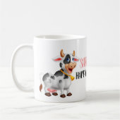 Caricature mignonne Grosse Vache Joyeuse Mug de ca (Gauche)