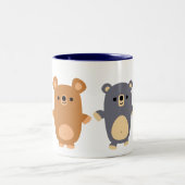 Caricature mignonne Ours 1 tasse (Centre)
