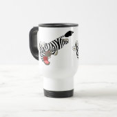 Caricature mignonne Prankish Zebra Commuter Mug (Devant gauche)