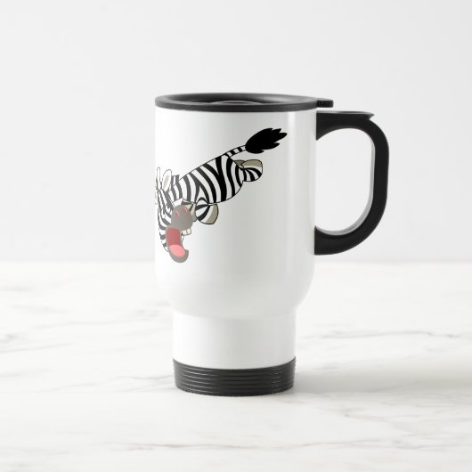 Caricature mignonne Prankish Zebra Commuter Mug (Droite)