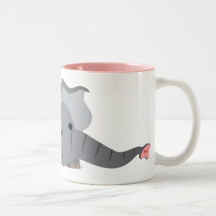 Caricature mignonne Sneaky Elephant Mug