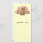 Caricature mignonne Turquie Damask modèle (Dos)