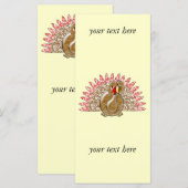 Caricature mignonne Turquie Damask modèle (Devant / Derrière)