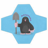 Caricature mole joyeux (Plat)