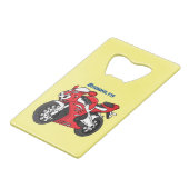 Caricature moto de sport rouge mou (Dos Angle)