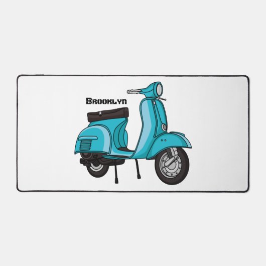 Caricature moto mopée mûre illustration (Recto)