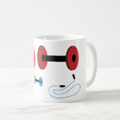 caricature outils d'exercice mug (Devant droit)