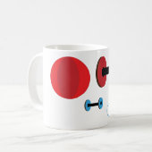 caricature outils d'exercice mug (Devant gauche)