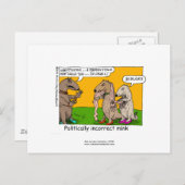 Caricature P.I. Mink (Stole Humain) Sur Carte Post (Devant / Derrière)