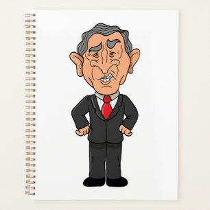 Caricature politique amusante de George W Bush