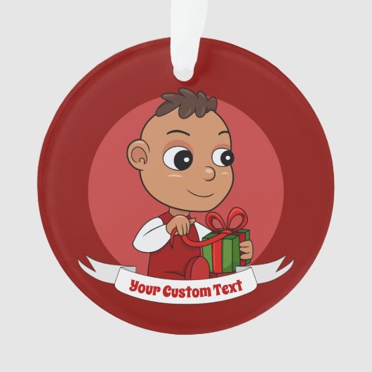 Caricature pour bébé de Noël hispanique mignon (devant)