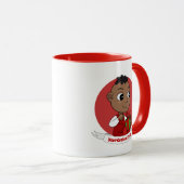 Caricature pour bébé Noël mignon Mug (Devant droit)