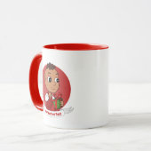 Caricature pour bébé Noël mignon Mug (Devant gauche)