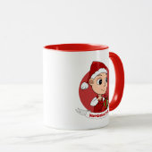 Caricature pour bébé Noël mignon Mug (Devant droit)